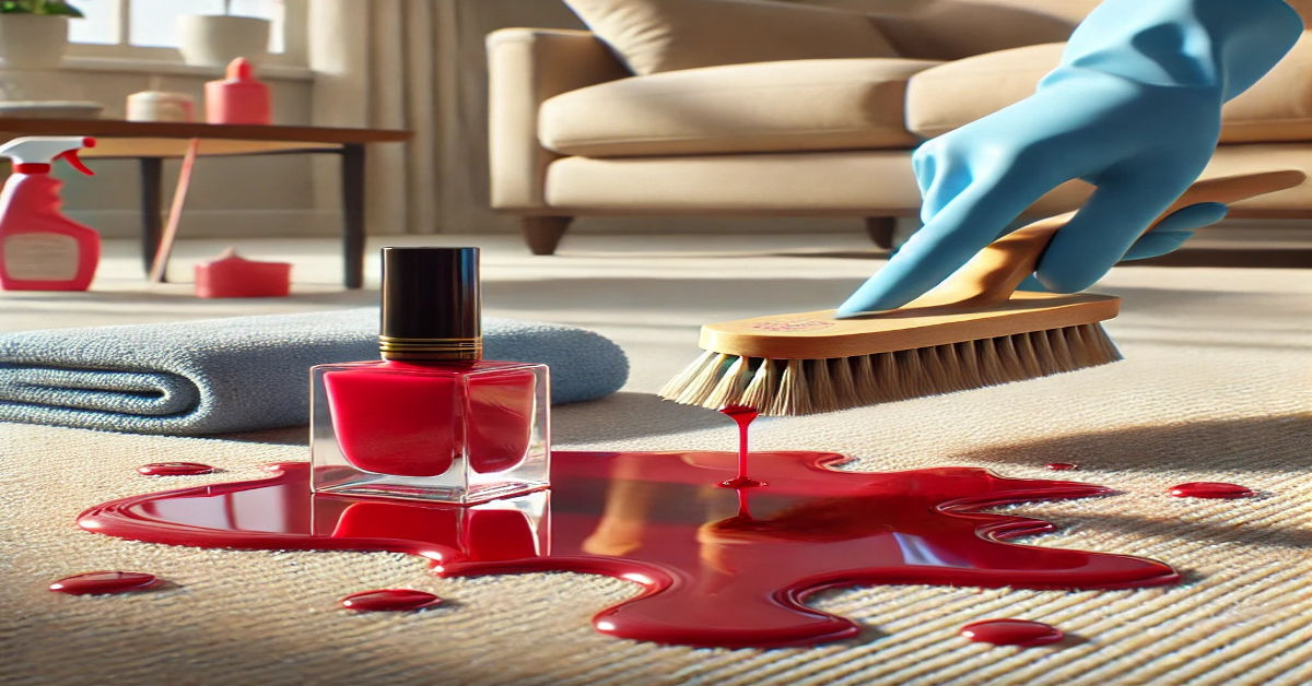 How to get nail polish out of carpet